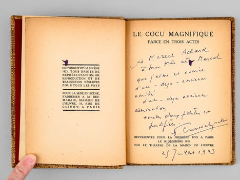 Le Cocu magnifique. Farce en trois actes [ Livre dédicacé par l'auteur ]. CROMMELYNCK, Fernand