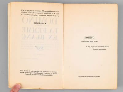 Domino. La Femme en blanc [ Edition originale ]