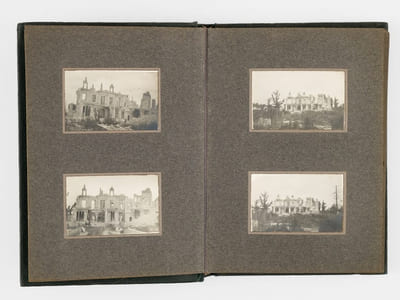 Album photographique : Château de Soupir (Aisne) (50 photographies - Août-Mai 1917)