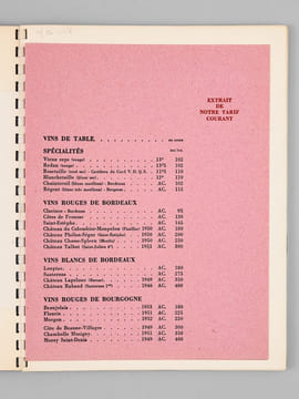 [ Lot de 15 Catalogues Nicolas ] Etablissements Nicolas - Liste des Vins 1933 - 1934 - 1935 - 1936 - 1939 - 1949 - 1950 - 1951 - 1953 - 1955 - 1956 - ...