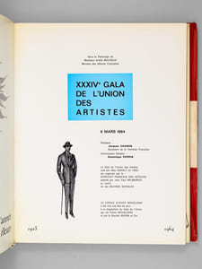 XXXIVe Gala de l'Union des Artistes. 6 mars 1964 [ Programme 34e Gala de l'Union des Artistes ] 