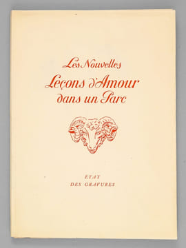 Les  Nouvelles Leçons d'Amour dans un Parc. BOYLESVE, René ; LELONG, René