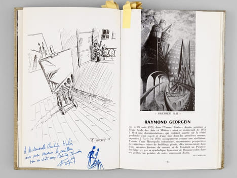 L'Age mécanique. Les Peintres Témoins de leur temps. Musée Galliera Mars-Avril-Mai 1959 [ exemplaire signé et enrichi de dessins originaux par ...