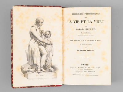 Recherches physiologiques sur la vie et la mort. - Nouvelle édition d'une notice sur la vie et les travaux de Bichat et suivie de notes par le Docteur Cerise.