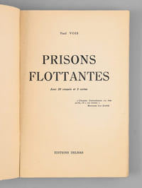 Prisons flottantes [ exemplaire signé par l'auteur ]