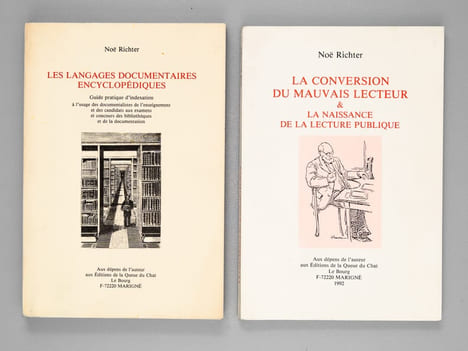 [ Lot de deux livres dédicacés par l'auteur ] La Conversion du Mauvais lecteur  la naissance de la lecture publique ; Les langages documentaires ...