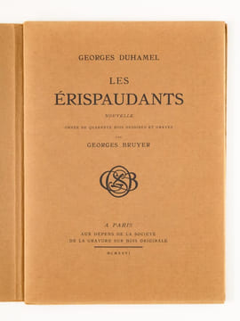 Les Erispaudants - Nouvelle, ornée de 40 bois dessinés et gravé par Georges Bruyer [ Société de la Gravure sur Bois Originale - Nouvelles inédites N° ...