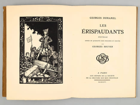 Les Erispaudants - Nouvelle, ornée de 40 bois dessinés et gravé par Georges Bruyer [ Société de la Gravure sur Bois Originale - Nouvelles inédites N° ...