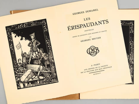 Les Erispaudants - Nouvelle, ornée de 40 bois dessinés et gravé par Georges Bruyer [ Société de la Gravure sur Bois Originale - Nouvelles inédites N° ...