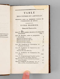 Instruction de détail sur l'Exercice et les Manoeuvres de la Cavalerie. Première Partie