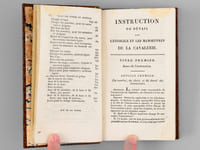 Instruction de détail sur l'Exercice et les Manoeuvres de la Cavalerie. Première Partie