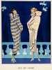 Lac de Côme. Manteaux de Fourrure de Max.-A. Leroy (Planche 54 - Gazette du Bon Ton. Art - Modes & Frivolités. Année 1924 - Numéro 10). BARBIER, ...