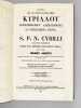 S.P.N. Cyrilli Alexandriae Archiepiscopi  Opera quae reperiri potuerunt Omnia. (10 Tomes - Complet). Patrologiae Cursus completus. Series Graeca. ...