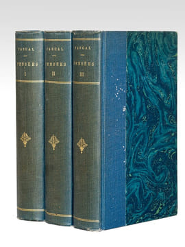 Oeuvres de Blaise Pascal. Pensées (3 Tomes - Complet) (Tomes XII, XIII, XIV des Oeuvres). PASCAL, Blaise ; (BRUNSCHVICG, Léon)