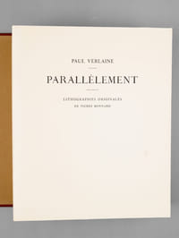 Parallèlement. Lithographies originales de Pierre Bonnard