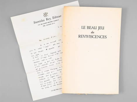 Le Beau Jeu des Reviviscences. Un après-midi d'hiver à Clairvaux [ Avec une L.A.S. de l'éditeur ]. MAURRAS, Charles ; TRAYNIER, Jean ; [ REY, ...