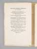 Le Beau Jeu des Reviviscences. Un après-midi d'hiver à Clairvaux [ Avec une L.A.S. de l'éditeur ]. MAURRAS, Charles ; TRAYNIER, Jean ; [ REY, ...