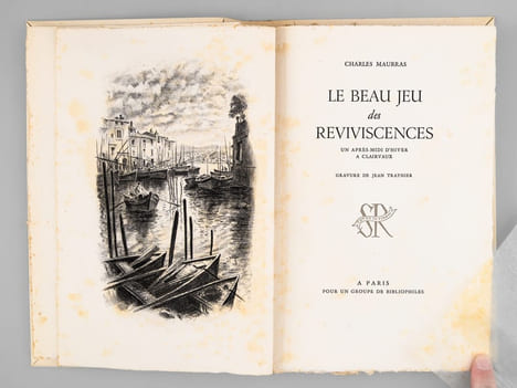 Le Beau Jeu des Reviviscences. Un après-midi d'hiver à Clairvaux [ Avec une L.A.S. de l'éditeur ]. MAURRAS, Charles ; TRAYNIER, Jean ; [ REY, ...