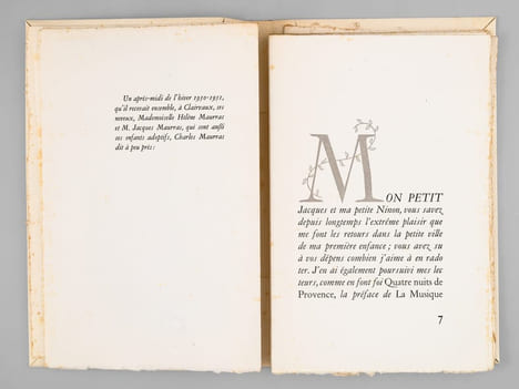 Le Beau Jeu des Reviviscences. Un après-midi d'hiver à Clairvaux [ Avec une L.A.S. de l'éditeur ]. MAURRAS, Charles ; TRAYNIER, Jean ; [ REY, ...