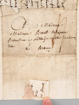 [ Belle L.AS. datée du 11 mai 1790, adressée à Madame Brenet Religieuse Bernardine a l'Abbaye du Lieu-Dieu à Beaune ] "Dijon, 11 mai 90. Il ya déjà ...