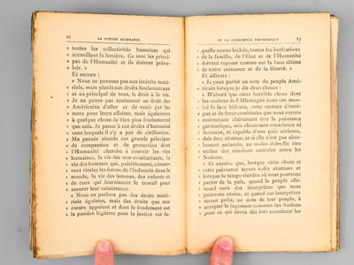 La Guerre Allemande et la Conscience Universelle [ Edition originale ] 