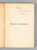 Heures Savoureuses. Poésies. [ Edition originale - Livre dédicacé par l'auteur ]. SIMAND, Arthur