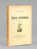 Heures Savoureuses. Poésies. [ Edition originale - Livre dédicacé par l'auteur ]. SIMAND, Arthur