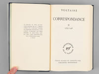 Correspondance II , 1739-1748. Texte établi et annoté par Théodore Bestermann.