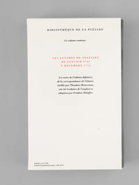 Correspondance III (janvier 1749 - décembre 1753). Edition Théodore Bestermann.