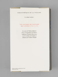 Correspondance IV (janvier 1754 - décembre 1757). Edition Théodore Bestermann.