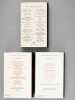 Oeuvres en prose (3 tomes, complet) : Tome I ; Tome II ; Tome III. APOLLINAIRE ( Guillaume )