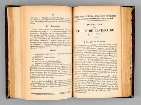 [ Réunion de 13 ouvrages et brochures : ] Révolution et Evolution. Le Centenaire de 1789 et les Conservateurs catholiques. Par G. de Pascal avec une ...