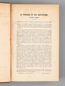 La Réforme Sociale. Bulletin de la Société d'Economie Sociale et des Unions de la Paix Sociale (Dixième Année. Deuxième Série, Tomes IX et X - Année ...
