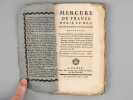 Mercure de France (Série suivie de 44 Numéros du n° 1 du Samedi 5 Janvier 1782 au n° 44 du 2 novembre 1782). Collectif