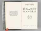 Romans et Nouvelles (2 Tomes - Complet). STENDHAL ; (BEYLE, Henri) ; (MARTINEAU, Henri)