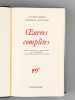 Oeuvres complètes. LAUTREAMONT ; GERMAIN NOUVEAU