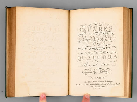 Oeuvres d'Haydn en Partitions. Quatuors (10 Tomes en 5 Volumes - Complet). HAYDN, Joseph ; (LOBRY)