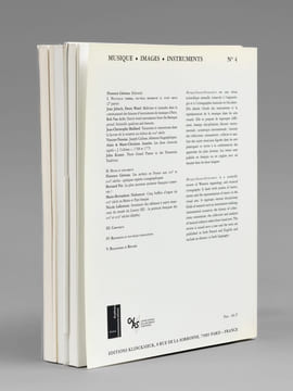 Musique - Images - Instruments. Revue française d'organologie et d'iconographie musicale (n° 2, 3, 4) N° 2 / -1996 ; n° 3 / 1997 : Nouveaux timbres, ...