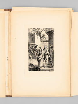 Eaux-Fortes pour illustrer Manon Lescaut d'après Gravelot et Pasquier, gravées par Louis Monziès [ 9 eaux-fortes en tirage avant la lettre ]. GRAVELOT ...