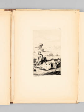 Eaux-Fortes pour illustrer Manon Lescaut d'après Gravelot et Pasquier, gravées par Louis Monziès [ 9 eaux-fortes en tirage avant la lettre ]. GRAVELOT ...