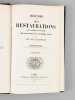 Histoire des deux Restaurations jusqu'à l'avènement de Louis-Philippe (De Janvier 1813 à Octobre 1830) (8 Tomes - Complet) . VAULABELLE, Achille de
