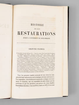 Histoire des deux Restaurations jusqu'à l'avènement de Louis-Philippe (De Janvier 1813 à Octobre 1830) (8 Tomes - Complet) . VAULABELLE, Achille de