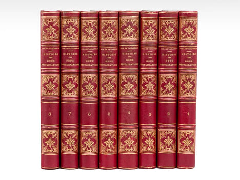 Histoire des deux Restaurations jusqu'à l'avènement de Louis-Philippe (De Janvier 1813 à Octobre 1830) (8 Tomes - Complet) . VAULABELLE, Achille de