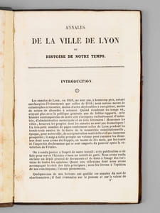 Annales de la Ville de Lyon ou Histoire de notre temps. [ Année 1849 - Edition originale ]