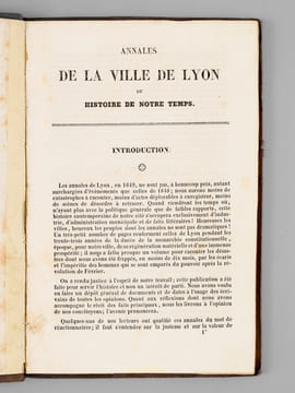 Annales de la Ville de Lyon ou Histoire de notre temps. [ Année 1849 - Edition originale ]. ANONYME : [ MONFALCON, J.B.]