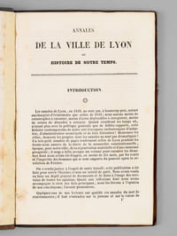 Annales de la Ville de Lyon ou Histoire de notre temps. [ Année 1849 - Edition originale ]