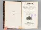Anastase, ou Mémoires d'un Grec, écrits à la fin du XVIIIe siècle, par M. Thomas Hope.. HOPE, Thomas ; (DEFAUCONPRET ; BUCHON J.-A.)