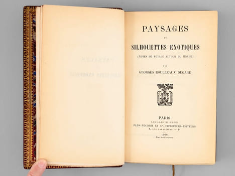 Paysages et Silhouettes exotiques (Notes de voyage autour du monde) [ Edition originale - Livre dédicacé par l'auteur ]. ROULLEAUX DUGAGE, Georges