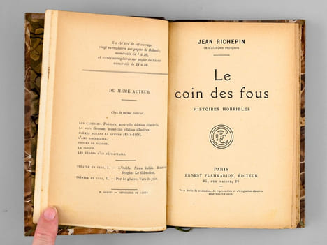 Le Coin des Fous. Histoires horribles.. RICHEPIN, Jean