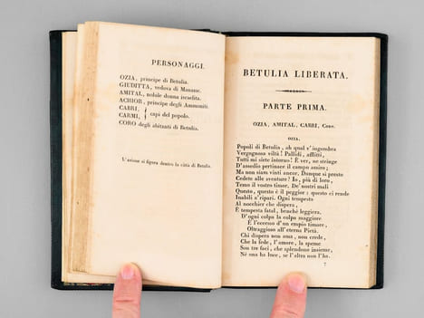 Opere Sacre di Pietro Metastasio. Aggiuntovi l'Ezechia ed il Daniello dell'ap. Zeno e tre inni di Al. Manzoni. METASTASIO ; (MANZONI, Alessandro)